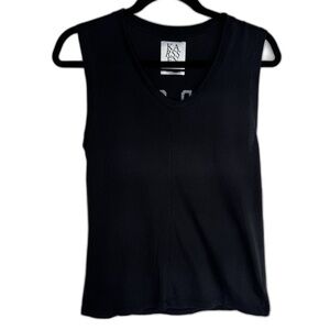 Zoe Karssen Black Muscle Tee “Dead Cool” Logo on Back